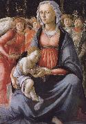 Sandro Botticelli Our Lady of Angels with five sub France oil painting artist